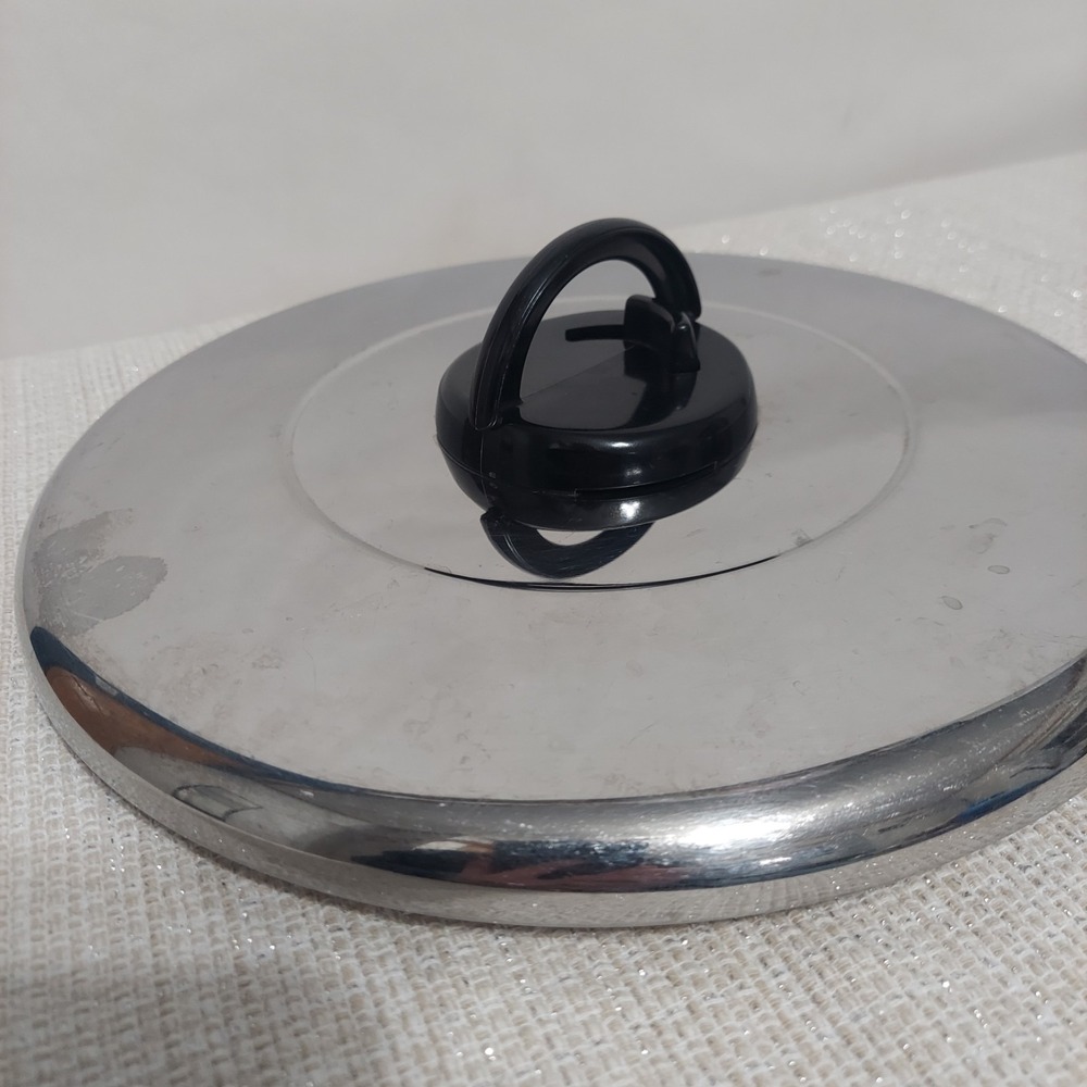 T-Fal 10" Stainless Steel Lid Adjustable Steam Vent For Frying Pan Pot - Picture 2 of 10